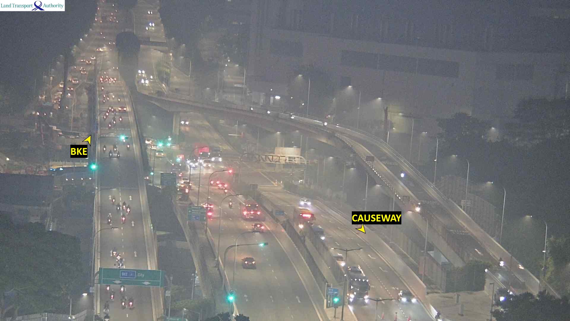 Woodlands Checkpoint, departure queue β live traffic camera, Singapore to JB
